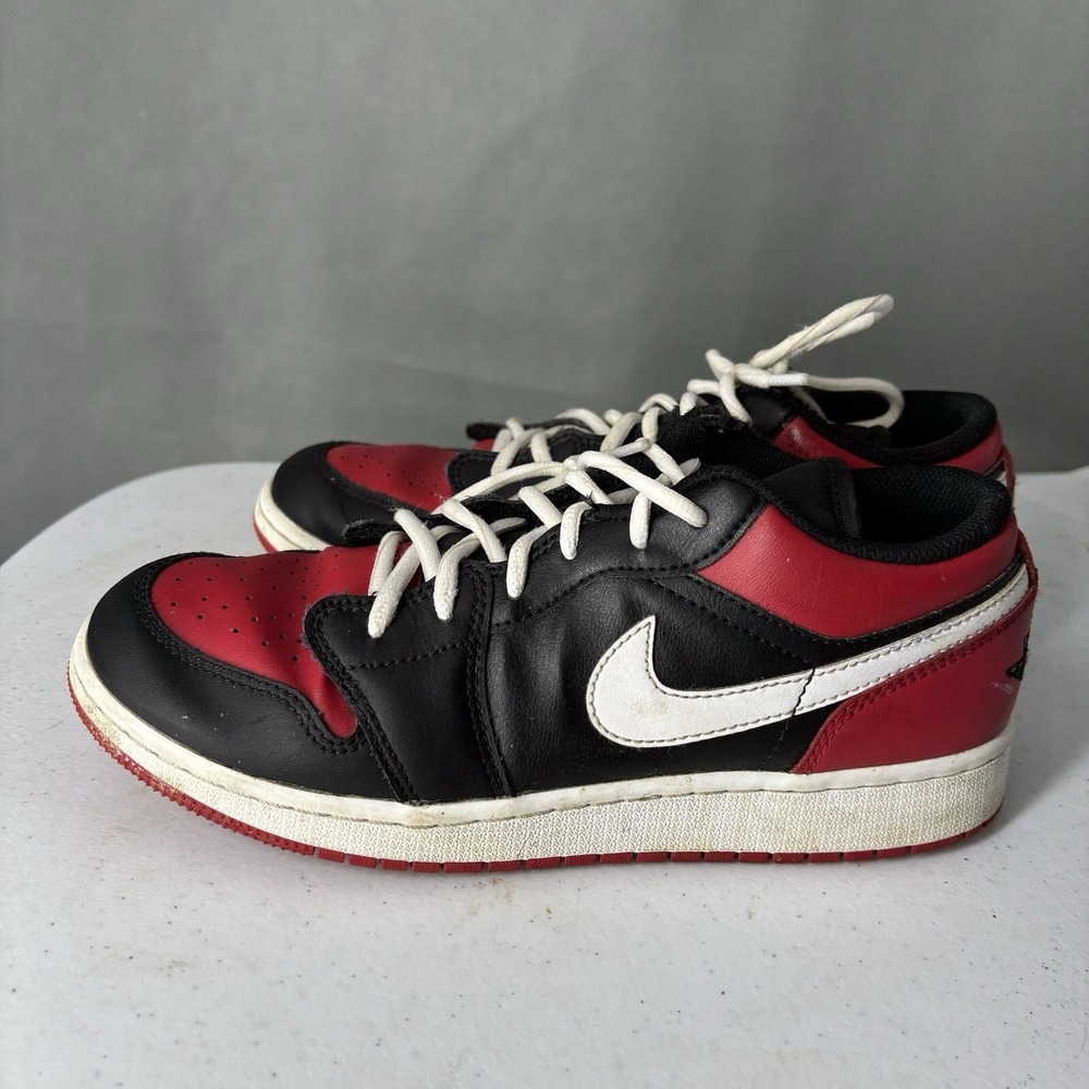 Nike Air Jordan Size 6 Youth Low Red Black White 553560-066 Sneakers